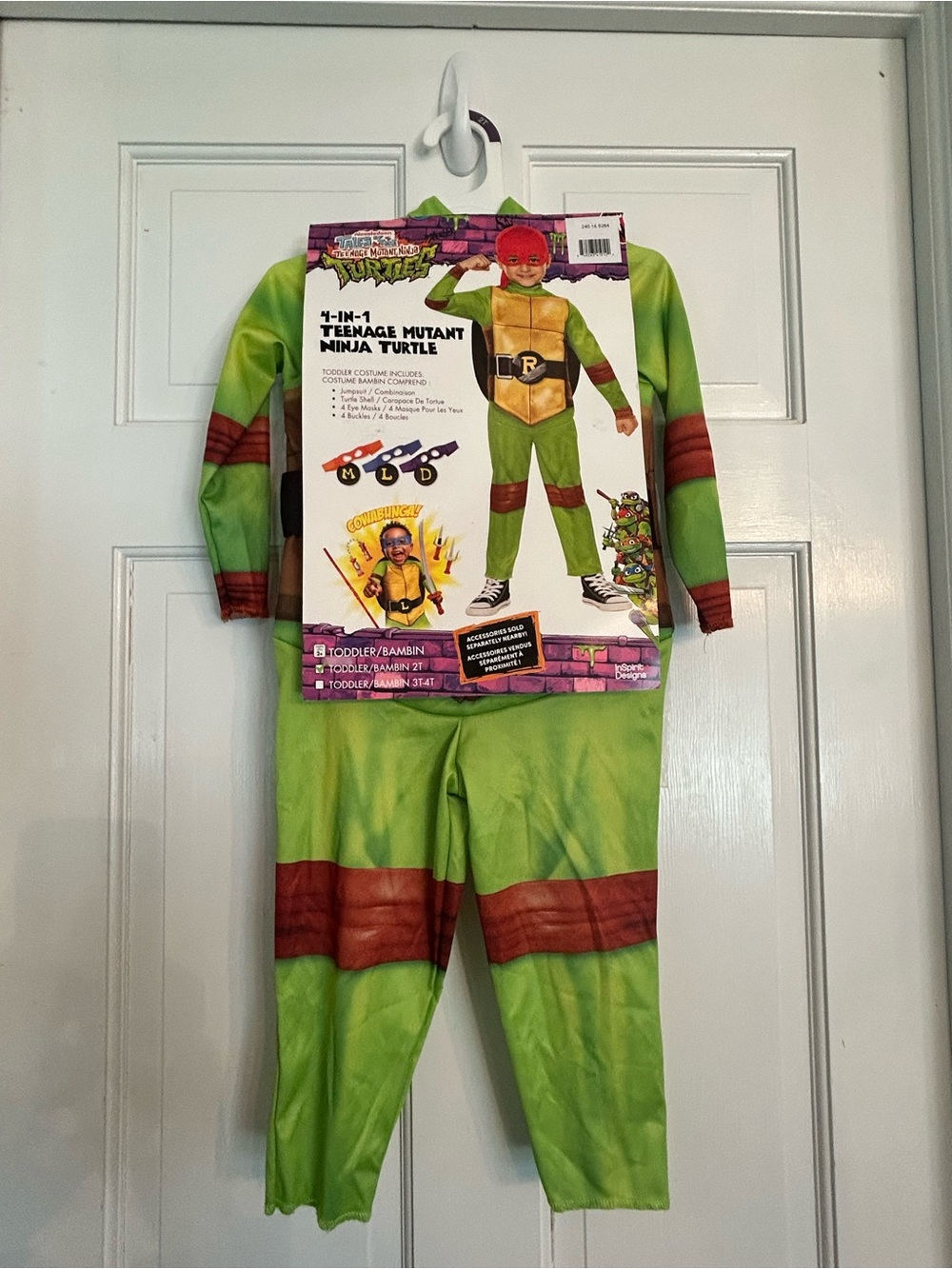Teenage Mutant Ninja Turtles Green 4-in-1 Kids Costume 2t